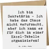 Mr. & Mrs. Panda Glückwunschkarte Spruch Sekretärin Ordnung Produktbild-Vorschau 1