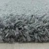 Teppich Wohnzimmer Hochflor Hellgrau 160x230 Rechteck Produktbild-Vorschau 4