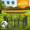 TRESKO® Welpenlaufstall 80 cm hoch mit Dach & Erdankern | Produktbild-Vorschau 8