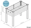 needs&wants® Bac à plantes surélevé en bois pour le jardin, Voir les images du produit 7
