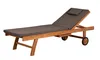 Teakholz-Lounger Woodie mit Rädern - uni grey Produktbild-Vorschau 3
