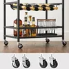 Barra su ruote per bottiglie e bicchieri 60 cm LOFT Anteprima dell’immagine prodotto 5