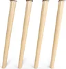 4x sossai Holzfüße rund - schräge Ausführung 71cm Buche Produktbild-Vorschau 2