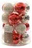 Weihnachtsbaumkugeln Glas Ø 6 cm 20 Stück mix emaille/matt Produktbild-Vorschau 1