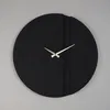 Opviq, Block Metal Wall Clock - APS096, Wanduhren, Schwarz, Produktbild-Vorschau 4