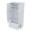 Flieks Armoire penderie avec 2 tiroirs et 2 portes, armoire Voir les images du produit 10