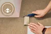 Teppichfliesen in Anthrazit. Leicht zuschneidbar mit einem Cuttermesser.
 Produktbild-Vorschau