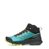 Multifunktionsschuh "Rush Mid 2 GTX Wmn" von Scarpa in Türkis mit schwarzem Obermaterial und gelben Akzenten. Produktbild-Vorschau