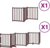 vidaXL 9-częściowa bramka dla psa z drzwiczkami składana Podgląd zdjęcia produktu 1