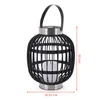Solar Laterne zum hängen mit LED Kerze - 23x23x30cm Produktbild-Vorschau 2