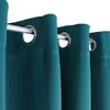 Verdunkelungsvorhang Ösen 300 x 245 cm Petrol Vorhang Produktbild-Vorschau 4