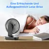 Leiser tragbarer Tischventilator mit 4000 mAh Akku – Produktbild-Vorschau 3
