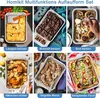 Homikit Edelstahl Auflaufform Set Rechteckig Kuchenform 2er Produktbild-Vorschau 7