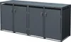 ML-Design 4-košový box na 4 koše, 240 l, 264x80x116,3 cm, Náhľad obrázku produktu 1