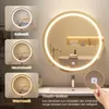 AODEMOKO Runder Spiegelschrank Bad mit LED Beleuchtung, Produktbild-Vorschau 4