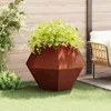vidaXL Pflanzkübel Rostig 100 x 100 x 80 cm Wetterfeststahl Produktbild-Vorschau 1
