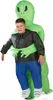 A child wearing an inflatable alien abduction costume. Produktbild-Vorschau