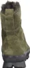 The back view of a green suede boot with a fur lining. Produktbild-Vorschau