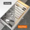 Besteckkasten für Küche, Ausziehbarer Besteckschublade 6-8 Produktbild-Vorschau 6