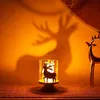 Kerzenhalter Set weiß Metall Deko Weihnachten Hirsch 8cm Produktbild-Vorschau 3