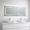 Specchio 180x80 rettangolare retroilluminato con strisce Anteprima dell’immagine prodotto 1