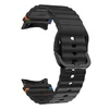 A black watch band with a wavy pattern and a metal buckle, shown against a white background. Náhled obrázku produktu