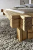 Balkenbett 'Daniel' 180x200 cm Wildeiche massiv BE-0405 Produktbild-Vorschau 2