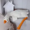 Coussin en peluche d'oie, doudou, ours en peluche, doux, Voir les images du produit 4