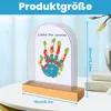 A product image showing a handprint in a frame with dimensions indicated. Produktbild-Vorschau