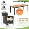 Set da giardino COSTWAY da 9 pezzi in polyrattan, set da Anteprima dell’immagine prodotto 3