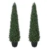 Lot de 2 buis artificiels taillés Plantes artificielles en Voir les images du produit 1