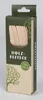 A box of wooden cutlery with a window showing the product inside. Produktbild-Vorschau