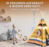 Playfun Tipi Kinder Kinderzelt Spielzelt Motiv Federschmuck Produktbild-Vorschau 5