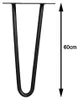 Pieds de table 4x Hairpin 60 cm Pieds en épingle à cheveux Voir les images du produit 6