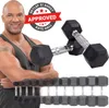Miweba Sports Hexagon Kurzhantel 2er Set HGH100 | Gusseisen Produktbild-Vorschau 1