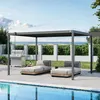 PRIMEYARD Pergola 3x4 m Pfosten und Lamellendach aus Stahl Produktbild-Vorschau 3