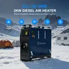 2 kW dieselový přímový ohřívač vzduchu, 12V-24V-240V, vše v Náhled obrázku produktu 12