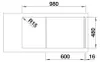 Spüle Blanco FARON XL 6 S 100 x 50 cm schwarz 525896 Produktbild-Vorschau 5