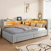 Divano letto trasformabile in letto a giorno Merax, 90x200 Anteprima dell’immagine prodotto 4