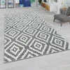 Wohnzimmer Teppich, Rauten Muster in Pastell Farben, Produktbild-Vorschau 1