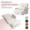 Bodenhohes Sofa,- mit Schlaffunktion, erhältlich in Produktbild-Vorschau 7