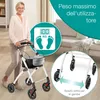 ELONEO rollator per interni largo 54 cm, pieghevole e Anteprima dell’immagine prodotto 4