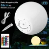 LED Kugellampe Ø 35cm – Akku, RGB Farbwechsel, IP54 Produktbild-Vorschau 1