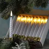 LED Baumkerzen TWIST mit Clip -  warmweiße LED - kabellos - Fernbedienung -Timer - Innen - 10er Set Produktbild-Vorschau
