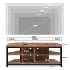 Dripex TV Eckschrank Lowboard mit LED-Beleuchtung, TV Produktbild-Vorschau 8