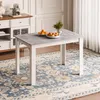 Mondeer Esstisch Esszimmertisch 120 x 80 x 75cm, Weiß & Produktbild-Vorschau 2