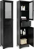 COSTWAY 170 cm hoge kast voor de badkamer, badkamerkast met Productafbeelding-voorbeeld 1