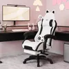Gaming Stuhl mit Lendenwirbelstütze und Fußstütze 150kg, Produktbild-Vorschau 3