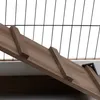 PawHut Indoor-Holzstall mit Rädern, 2-stöckiger Produktbild-Vorschau 3