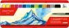 A box of CARAN D'ACHE Gouache Studio paints with a mountain landscape illustration. Anteprima dell’immagine prodotto